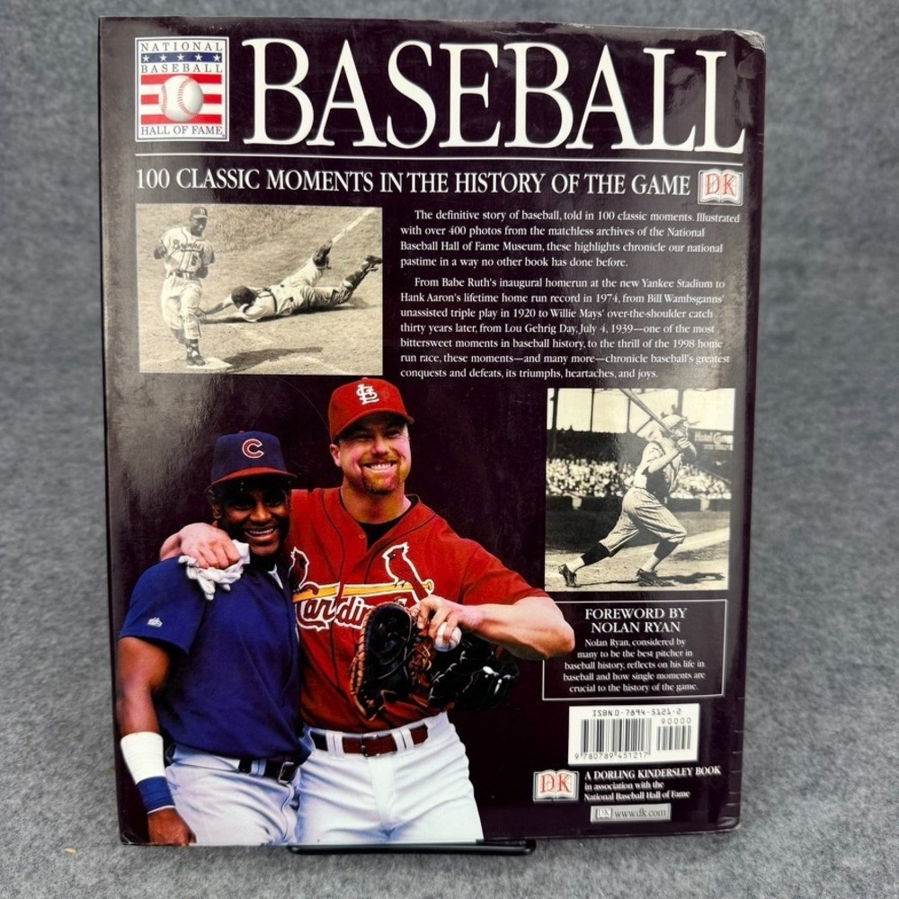 Baseball 100 Classic Moments History of the Game HC 2000 DK Hall of Fame Book - Picture 2 of 12